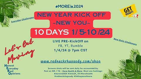 Ready To Get Moving? 10 Days to Kick Start a Healthier 2024!