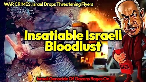 WORST MASSACRE Of The 21st Century: Israel's Mass Child Murder Enters Third Bloody Week, PURE EVIL!