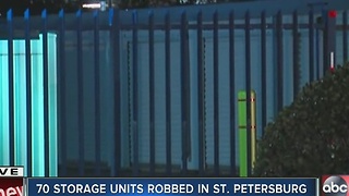 70 storage units robbed in St. Pete