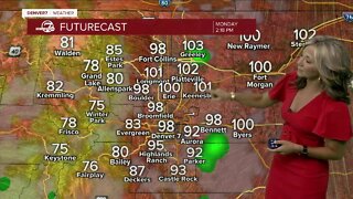 Extreme heat across most of Colorado today