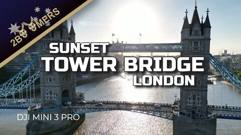 DJI MINI 3 PRO - SUNSET TOWER BRIDGE LONDON #djimini3pro