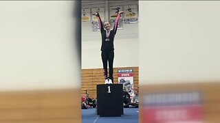 Local gymnast wins state club all-around gymnastics title