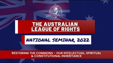 ALOR National Seminar - Restoring Our Constitutional Commons - Philip Benwell MBE