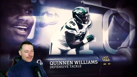 Rugby Player Reacts to QUINNEN WILLIAMS (DT, Jets) #40 The Top 100 NFL Players of 2023