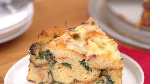 Bacon Spinach Strata