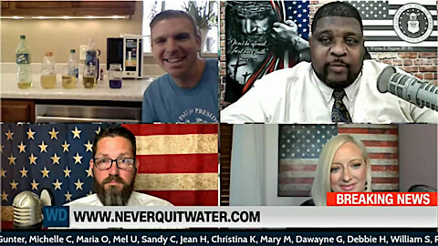 LIVE pH Water Test and Flame🔥 Demo: Wayne Dupree Show - Tim McGaffin II - 8/25/21 - NeverQuitWater.com