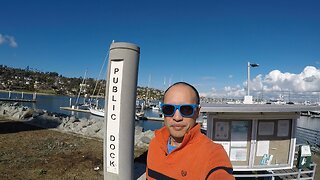 Blasian Babies DaDa Walks The Shelter Island Docks And Ducks To Check Out Boats And Yachts!