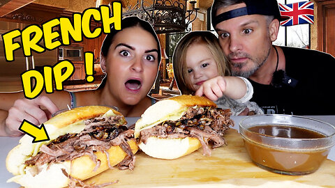 Brits Try [FRENCH DIP SANDWICH] for the first time!
