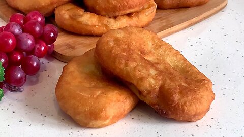 Russian Piroshki with potatoes // Homemade Fried Pies Recipe