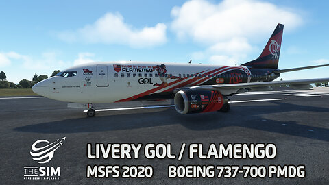 Livery FREE DOWNLOAD - GOL / Clube de Regatas FLAMENGO - Boeing 737-700 PMDG