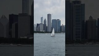 Sail Boat Sailing into Chicago!