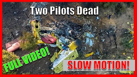 CL 215 Waterbomber Crash | Slow Mo and Stabilized 4K