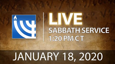 YRM LIVE Sabbath Services, January 18, 2020