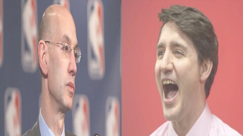 Adam Silver & NBA Bow Knee to Justin Trudeau