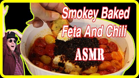 Baked Smoked Feta Chili Dip ASMR! Listen with your EYES!