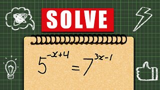 How to solve exponential equations with a different base