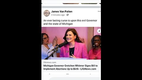 Michigan Governor Signs Bill Implementing Abortion up to Birth; Her Smile says it All.