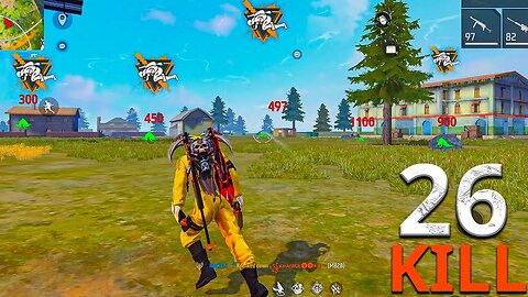 Aimbot Hacker 🤔 Solo Vs Squad Full Gameplay | Garena Free Fire