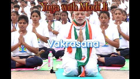 Yoga with Modi Vakrasana English