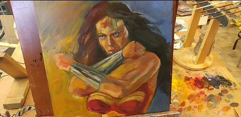 The Jinja Ninja Live Art Stream: Wonder Woman