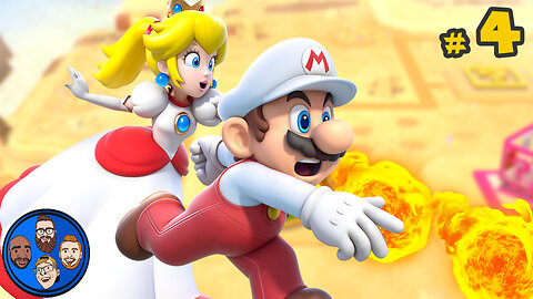 World 4: Fire and Lava! - Super Mario 3D World Multiplayer #4