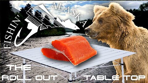 FIELD FILLETING SALMON MADE EASY using 'Cabelas roll out table top'! #14