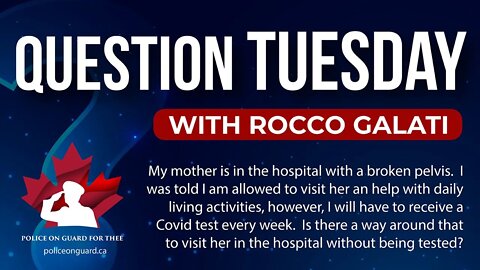 Question Tuesday with Rocco- My mother is in the hospital...