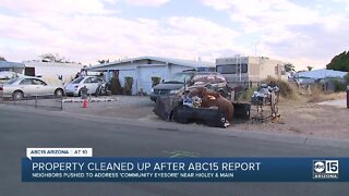 Property cleaned up after ABC15 report