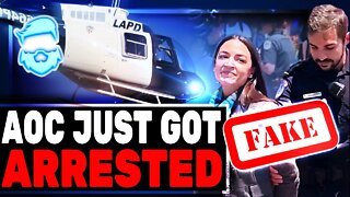 AOC BUSTED Faking Handcuffing During Arrest At Supreme Court Protest! Alexandria Ocasio-Cortez Lies