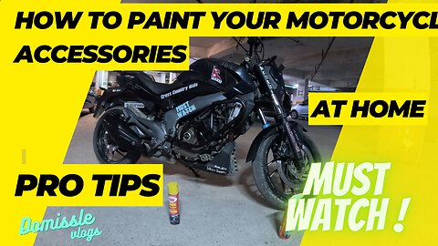 HOW TO PAINT YOUR MOTORCYCLE AT HOME