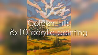 Golden Hills Painting