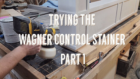 Trying The Wagner Control Stainer 150 HVLP Handheld Sprayer For Primer (thick primer)