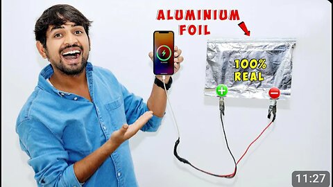 We Charge i Phone Using Aluminium Foil...?