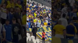 Argentino fazendo gesto nazista contra o Corinthians