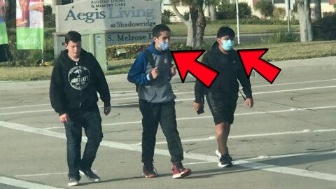 Is This Only Happening In California? - Wearing Masks OUTSIDE?!