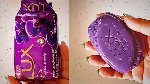 LUX SOAP 💜 Unbelievably Relaxing ASMR Soap 💙 Mushy Soap 💖💝 LUX SOAP ✨ Super Satisfying ASMR video 🔥