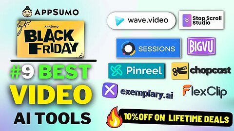 9 Best Ai Video Tools (LIFETIME DEALS) - Appsumo Black Friday 2023 Sale🔥