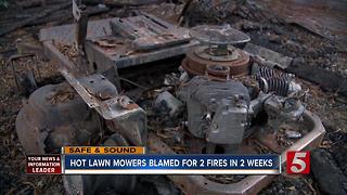 Fire Crews Warn About Fire Danger from Hot Lawn Mowers