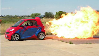 World’s First Jet-Powered Smart Car | RIDICULOUS RIDES