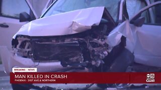 Man killed in crash near 31st and Northern avenues