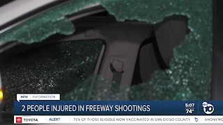 2 people injured in San Diego freeway shootings