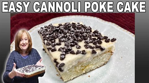 CANNOLI POKE CAKE, Bake With Me An Easy & Delicious Italian Inspired Holiday Cake Recipe