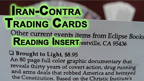 Reading the Insert for the “Iran-Contra Scandal" Trading Cards [ASMR]