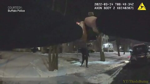 Buffalo Police Department releases body camera video of man with knife shot by officers