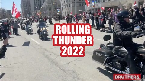 ROLLING THUNDER 2022 Bikers Convoy