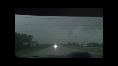 Tornado with multiple power flashes near Manchester, IA