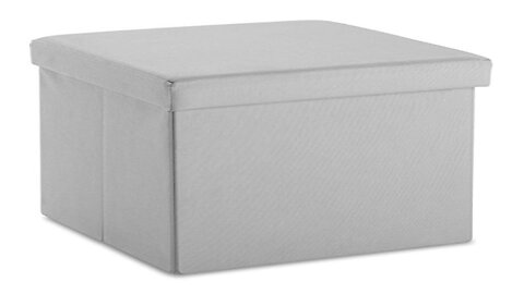 Whitmor Collapsible Storage Ottoman Paloma Gray Review