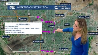 Weekend freeway construction planned