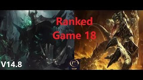 Ranked Game 18 Mordekaiser Vs Renekton League Of Legends V14.8