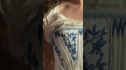 I Finished my Hand-Embroidered 1850's Corset!